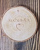 podkładki do kuchni Drewniana podkładka plaster Kocham Cię 3