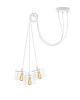 lampy wiszące 3-płomienna loftowa lampa wisząca pająk do salonu GALO LOFT L3 6