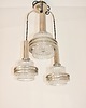 lampy wiszące Lampa wisząca Modern, lata 70, metal i szkło, 3xE27 6