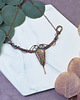 kolie Miedziany naszyjnik wire wrapping z unakitem #497 2
