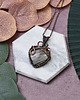 wisiory Miedziany wisiorek wire wrapping z jaspisem #412 2