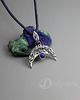 wisiory Mini lunula - srebro i lapis lazuli 1
