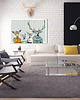 obrazy OBRAZ NA PŁÓTNIE -  120x80cm Rodzinka 2+2 2