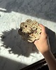 pojemniki na biżuterię Ceramiczna Miseczka Kwiat na Biżuterię Handmade Miseczka w Brązowe Ciapki 5
