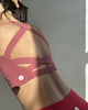 biustonosze damskie Stanik do jogi SUNSET - pink sorbet 2