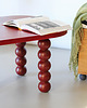 meble - stoły i stoliki - stoliki kawowe Stolik kawowy JOY kolor bordo 1