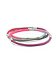 bransoletki wire wrapping Cukierkowe bransoletki srebrno-kauczukowe 1