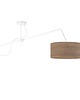 lampy wiszące Lampa sufitowa na wysięgniku do salonu z abażurem RIO ECO 3