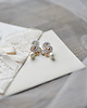 Biżuteria ślubna White Garden- kolczyki ślubne soutache 2