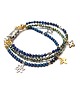 bransoletki z kamieni naturalnych Lapis, hematyt, szafir, spinel /trio bransoletka/  - Szlachetna kolekcja 3