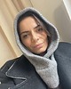 czapki damskie Wełniany komin Grey 2