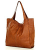 torby na ramię Duża torebka miejski shopper bag skóra naturalna brąz camel 5