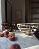 talerze, miski Ceramiczna Misa XXL na Cokole na Owoce Przekąski Mleczna Czekolada 5
