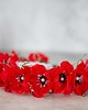 opaski do włosów Kwiatowa opaska na głowę z makami 5