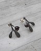 kolczyki wire wrapping Granat - sztyfty 2