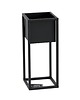kwietniki Kwietnik Metalowy CUBO 50cm czarny 2