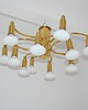 lampy wiszące Mosiężny żyrandol Helestra vintage 2