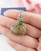wisiory Naszyjnik Dynia Kwarc Rutylowy stal chirurgiczna wisiorek handmade wirewrapping 3