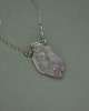 wisiory Naszyjnik jasny surowy ametyst wire wrapping 1
