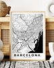 plakaty Plakat Barcelona - mapa 4