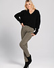 spodnie materiałowe damskie Spodnie cygaretki ze zwężaną nogawką Boyfriend Look 415 4