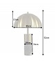 lampy stołowe Lampa stołowa Burlesque marmurowa złota szara 52cm 6