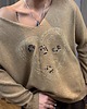 swetry damskie  Sweter z serduszkiem 1