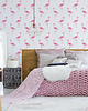 tapety i naklejki ścienne Powtarzalny szablon malarski /FLAMINGOS 1