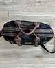 torby podróżne Torba podróżna czarno-brązowa ze skóry i bawełny woskowanej Vintage. 2