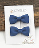 ozdoby do włosów dla dzieci Spinki do włosów Classic Bow Smoke Blue 2