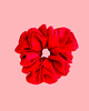 gumki do włosów Gumka jedwabna, scrunchie, frotka flame red MAXI 2
