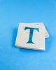 magnesy Ceramiczny magnes, niebieska literka T 1