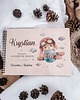 kartki, zaproszenia na chrzest KROLIK W SAMOLOCIE ALBUM chrzest roczek  pamiątka chrztu świętego 4