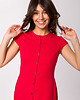 sukienki midi damskie Sukienka o fasonie litery A-czerwona(B217) 2