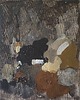 obrazy "Beginning" 24x30 cm, obraz na płótnie, pigmenty ziemne, akryl 1