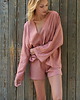 piżamy damskie PIŻAMA KIMONO SHORT blush 2