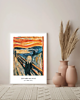 plakaty PLAKAT dekoracyjny , Munch, Krzyk, wystawowy 1