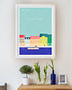 plakaty Kopenhaga Dania - plakat 50x70 cm - kolorowe kamienice Nyhavn 2