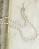 srebrne naszyjniki Perłowy choker na jedwabiu 1