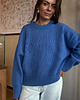 swetry damskie  Wełniany sweter Aspen trully blue premium 1