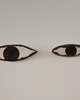 broszki Zestaw broszek porcelanowych - oczy piwne 3