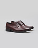 buty męskie Burgundowe buty derby skórzane p004 2