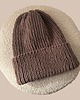 czapki damskie Czekoladowa czapka 100% merino 2