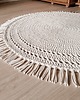 dywany Dywan okrągły ze sznurka w stylu boho skandi - naturalny 2