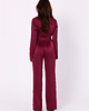 kombinezony damskie Satynowy kombinezon-bordowy(K-171) 1
