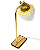 lampy stołowe Lampka Mid Century vintage, lata 60., mosiądz i szkło, stolikowa, E27 2