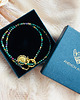 korale NASZYJNIK szafiry, choker 7