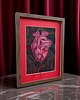 Ozdoby na ścianę Obraz haftowany 3D serce anatomiczne. 3