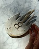 pojemniki na biżuterię Ceramiczna Łapka Handmade Talerzyk na Biżuterię Rustic Matte Dalmatinian 1