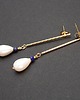 kolczyki pozłacane Kolczyki pozłacane Stick /white pearls/ -  alloys collection 3